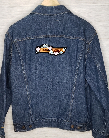 Levi's Harley Davidson Custom Denim USA Jacket - Picture 4 of 8